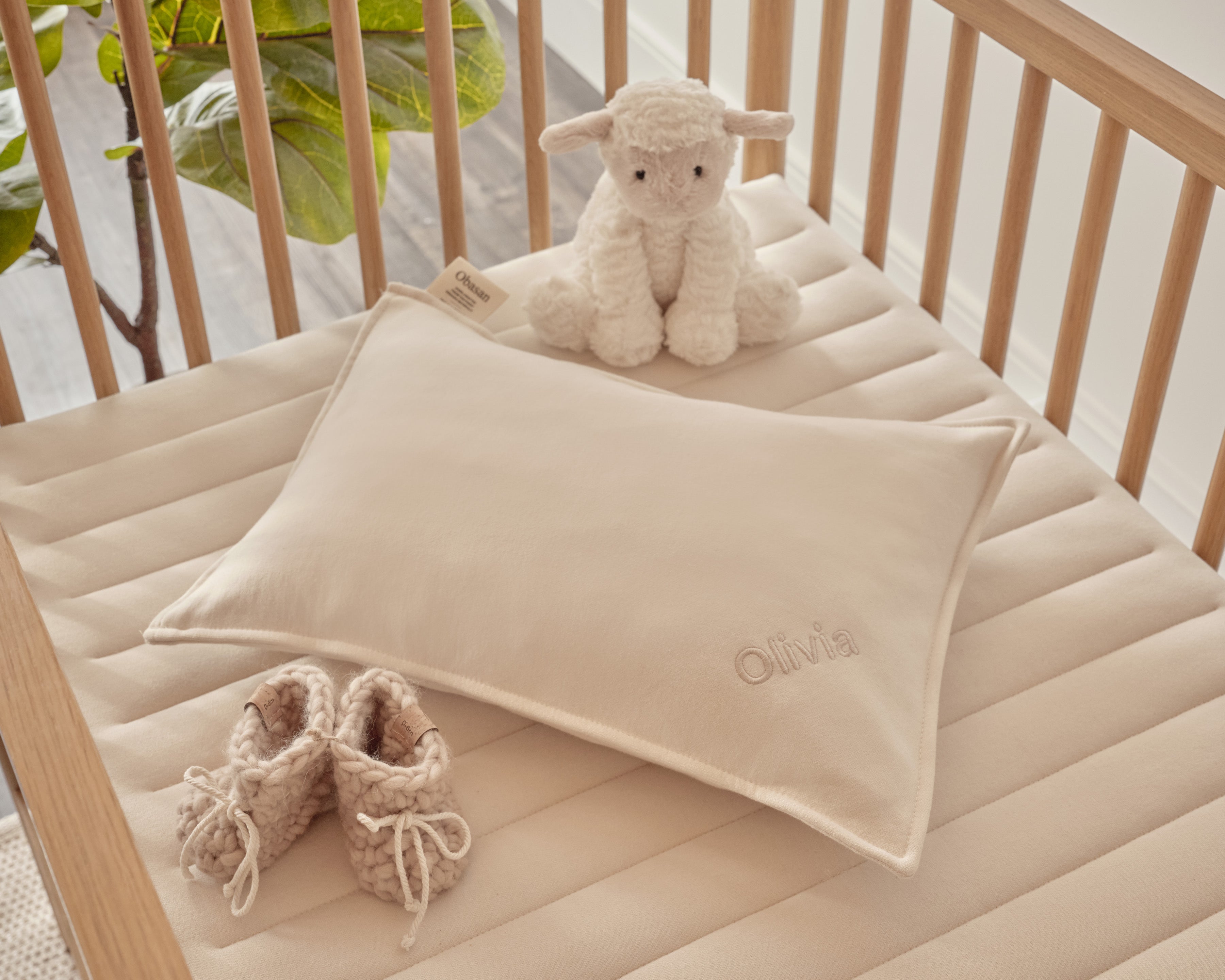 Organic Crib Mattress with Wool Protector