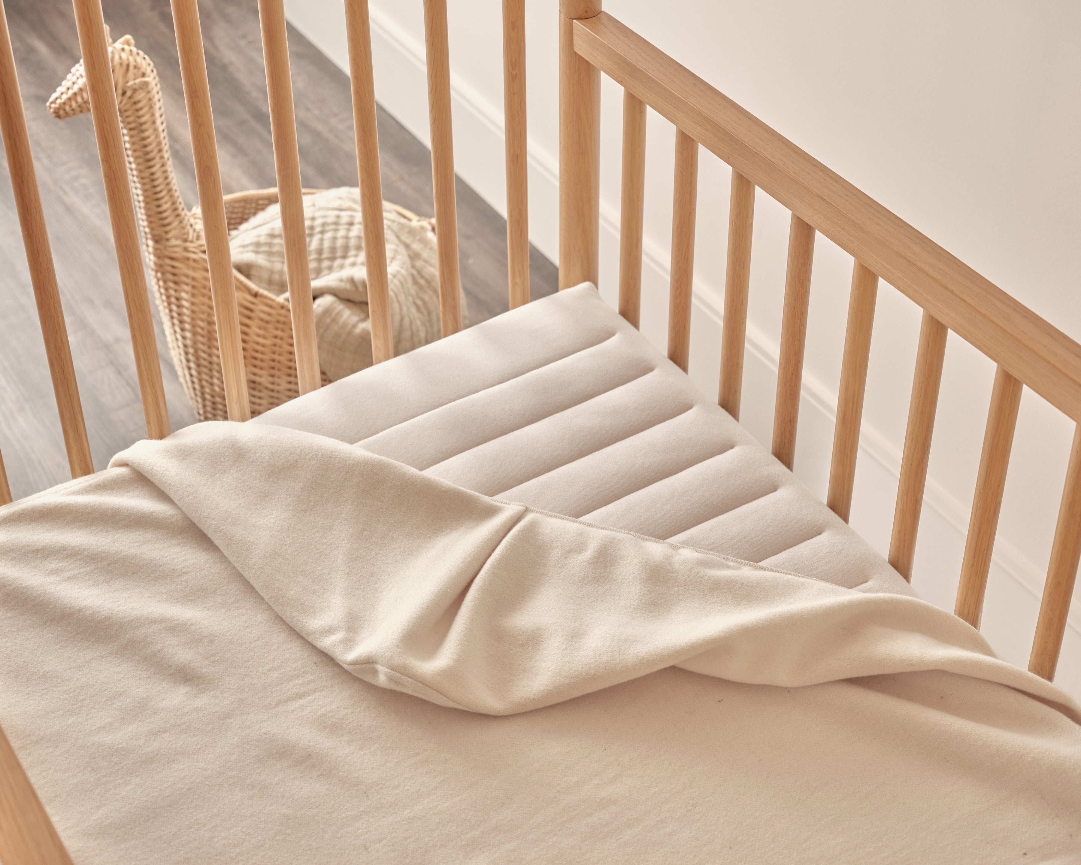 Organic Crib Mattress with Wool Protector