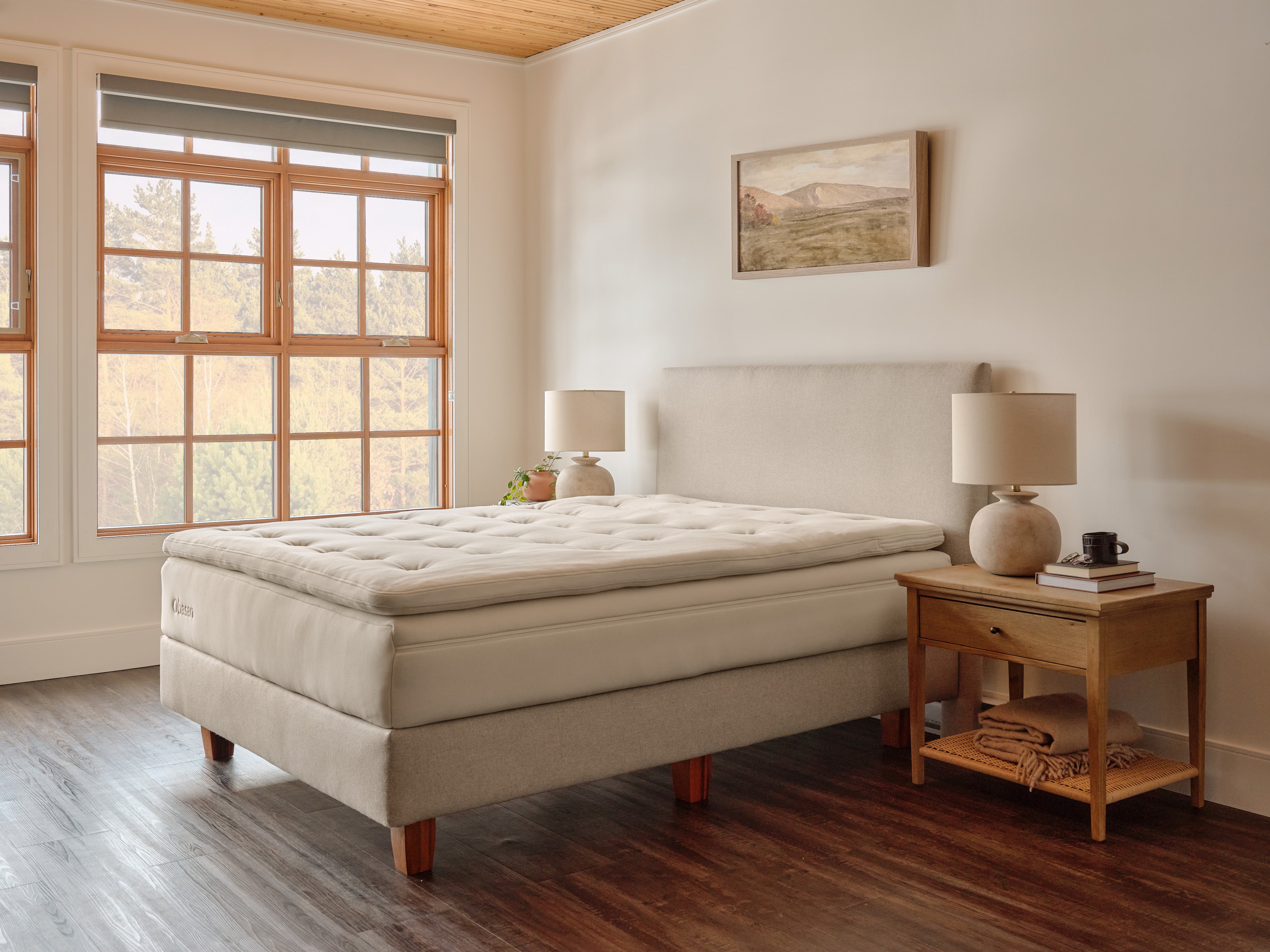 Deluxe Organic Wool and Latex Mattress Topper (2.5")